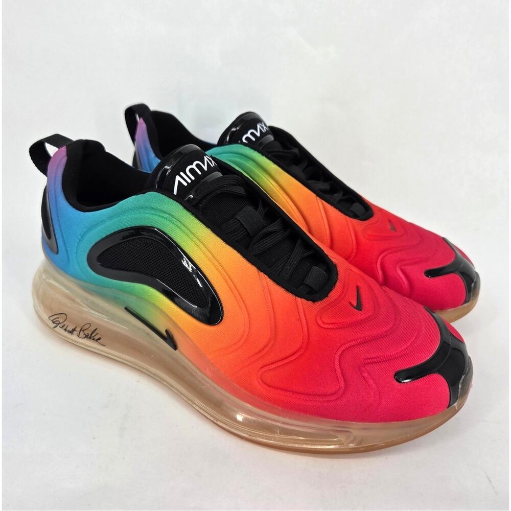 Nike Air Max 720 Be True Gilbert Baker Running Shoe US Men's Size 8.5 Wmn's 10